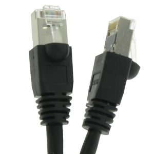 CAT.6A Black Booted Patch Cable