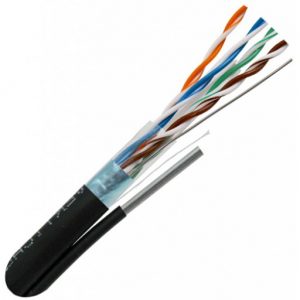 Outdoor CAT 6 Cable with Messenger