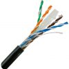 Outdoor CAT 6 Burial with Gel, Black Sheath - Exposed Wires, Gel and Spline